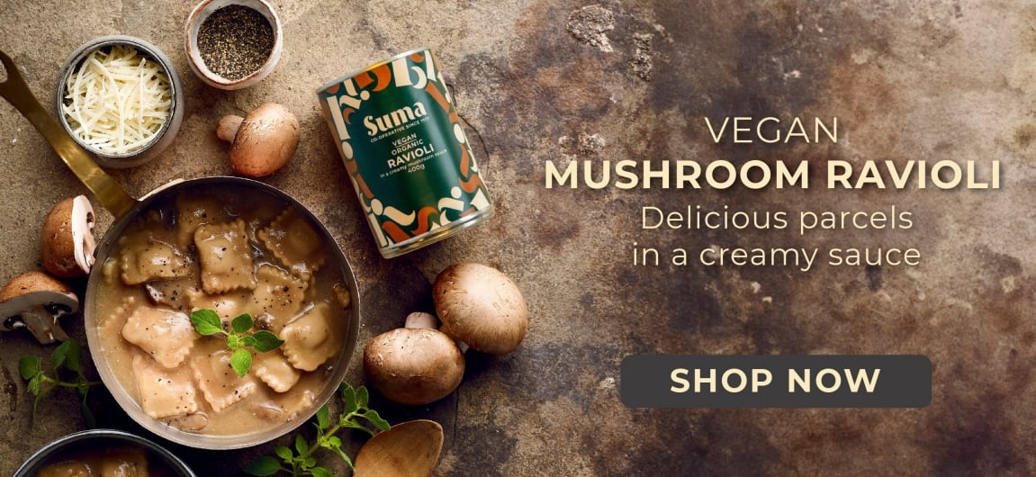 NEW Vegan Mushroom Ravioli